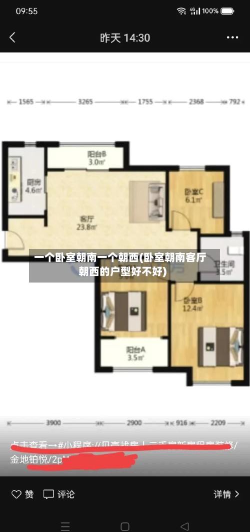 一个卧室朝南一个朝西(卧室朝南客厅朝西的户型好不好)-第3张图片
